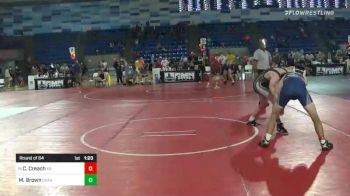 132 lbs Round Of 64 - Colin Creach, Team Kansas vs Markus Brown, Crass Trained