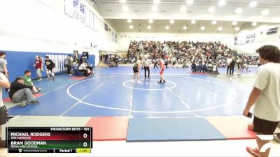 165 lbs Cons. Round 1 - Bram Goodman, Royal High School vs Michael Rodgers, San Clemente