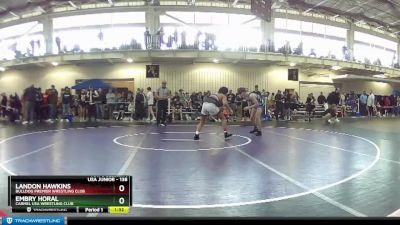 138 lbs Champ. Round 2 - Landon Hawkins, Bulldog Premier Wrestling Club vs Embry Horal, Carmel USA Wrestling Club