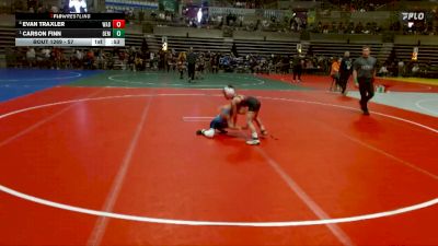 57 lbs Quarterfinal - Carson Finn, Bemidji vs Evan Traxler, Wabasso