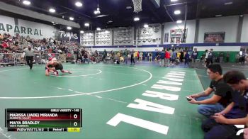 145 lbs 1st Place Match - Maiya Bradley, Vista Murrieta vs Marissa (Jade) Miranda, Murrieta Valley