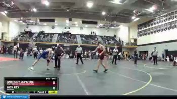 125 lbs Champ. Round 1 - Nick Rex, Indiana vs Anthony Lopshire, The Fort Hammers Wrestling