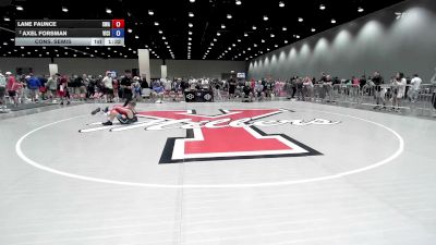 82 lbs Cons. Semis - Lane Faunce, Slyfox Wrestling Academy vs Axel Forsman, Vici