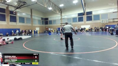 135lbs Cons. Round 2 - Sophia Moa, Mount Baker (Girls) vs Drew Perrin, Squalicum (Girls)