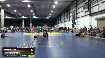 60 lbs Quarterfinal - Hudson Morrison, BeastWorks Wrestling Club vs Jameson Lohr, Williamsburg Wrestling Club