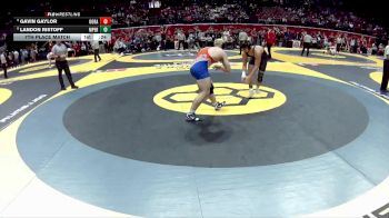 D1-215 lbs 7th Place Match - Gavin Gaylor, Olen. Orange vs Landon Ristoff, Mass. Perry