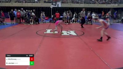 74 lbs Consi Of 4 - Jeremy McKinney, Souderton, PA vs Ben Jordan, Uniontown, OH