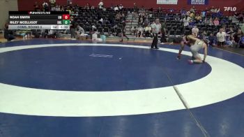 133 lbs Cons. Round 5 - Riley McElligot, NWCA - Life vs Noah Smith, Montevallo