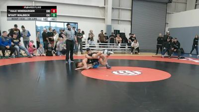 155 lbs Quarters - Kale Winebarger, Cowboy Mat Club vs Wyatt Walbeck, California