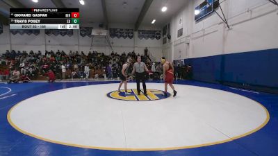 169 lbs Champ. Round 1 - Giovanei Gaspar, Berkeley vs Travis Posey, Elk Grove