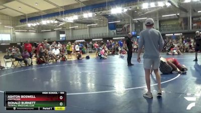 195 lbs Quarterfinal - Donald Burnett, Techfall Wrestling Club vs Ashton Boswell, Unattached