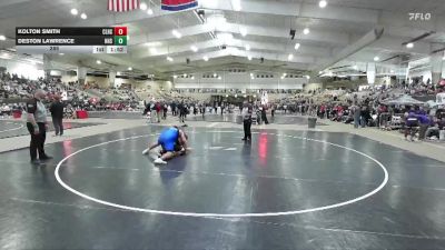 285 lbs Semis & 1st Wb (8 Team) - Kolton Smith, Clarksville High School vs Deston Lawrence, Nolensville High School