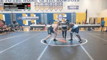 285 lbs Semifinals (8 Team) - Renzo Cooligan, Hagerty vs Carido Louissaint, South Dade