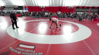 157 lbs Champ. Round 2 - Mason Boulanger, Team Nazar Training Center vs Cyrus Butler, Askren Wrestling Academy