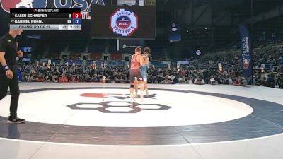 132 lbs Champ. Rd Of 32 - Caleb Schaefer, Indiana vs Gabriel Roehl, Minnesota