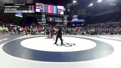 140 lbs Cons. Rd Of 16 - Scarlett Yeager, KS vs Corey Harris, OK