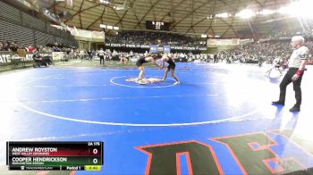 2A 175 lbs Cons. Semi - Andrew Royston, West Valley (Spokane) vs Cooper Hendrickson, Burlington-Edison