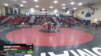 285 lbs Semifinal - De`Angelo Sauceda, White Swan vs Xavier Cardona, Omak
