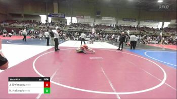 114 lbs Rr Rnd 1 - Jacob Sanchez-Vasquez, Steel City Reloaded WC vs Nolan Halbrook, Bennett WC