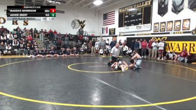 138 lbs 5th Place Match - Asher Ebert, Riceville vs Maddox Morrison, North Butler-Clarksville