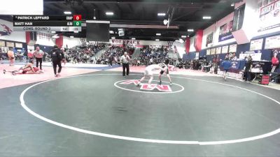 120 lbs Cons. Round 3 - Patrick Leffard, Chaparral vs Matt Han, Aliso Niguel