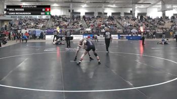 AA 165 lbs Cons. Round 2 - Will Woods, Clarksville High School vs Luke Richardson, East Hamilton High School