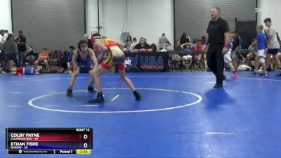 102 lbs Placement Matches (8 Team) - Colby Payne, Colorado Red vs Ethan Fishe, Kansas