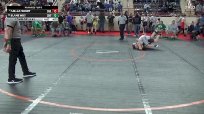 160_B lbs Consi Of 16 #1 - Dallas Short, Carlisle vs Blake Wilt, Central