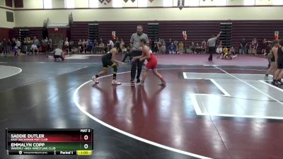 PW-5 lbs Round 2 - Emmalyn Copp, Waverly Area Wrestling Club vs Saddie Dutler, East Buchanan Mat Club