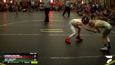 56 lbs Cons. Round 4 - Jett Galvez, Barn Brothers vs Landon Walker, Glasgow Wrestling Academy