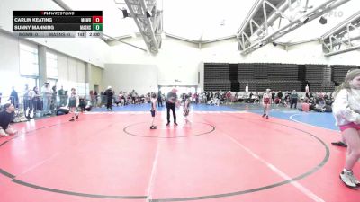 50 lbs Rr Rnd 2 - Carlin Keating, MGW Surf Savages vs Sunny Manning, Lady Assassins