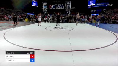 144 lbs Cons 64 #1 - Maurice Ellis, CT vs Jacob Stein, PA