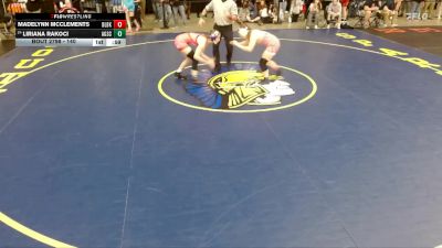 140 lbs Cons. Round 3 - Liriana Rakoci, Unattached vs Madelynn McClements, Unattached