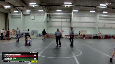 80 lbs Round 1 - Bentlee Fox, Unattached vs Brayden Sechrist, MTMC