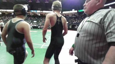 130 lbs Champ. Round 1 - Wyatt Surber, BAB1 vs Tj Cutler, EAG2