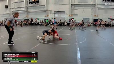 88 lbs Round 3 (6 Team) - Maverik Wilson, Tri State Hammers vs AJ Pifer, Lake/Armory Blue