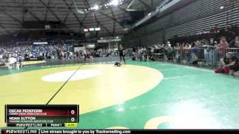 49 lbs Cons. Round 3 - Oscar Pedeferri, Cherry Creek Wrestling Club vs Noah Sutton, Thunder Mountain Wrestling Club