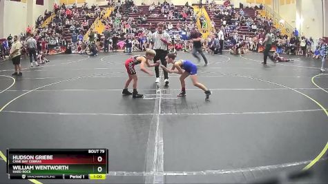 75 lbs Round 3 - Hudson Griebe, Cane Bay Cobras vs William Wentworth, Hard Rock