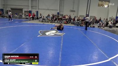 174 lbs Cons. Semi - Omari Watson, Wilkes vs Cole Shupp, Pennsylvania College Of Technology