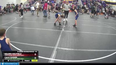 61 lbs Cons. Semi - Holden Holyfield, James Island Youth Wrestling C vs Caius Dasher, James Island Youth Wrestling C