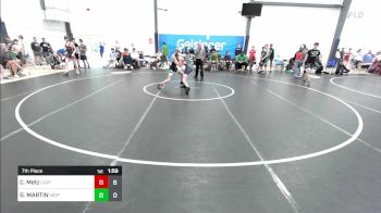 103 lbs 7th Place - Christopher Metz, Level Up vs GRAYDON MARTIN, Virginia Team Predator