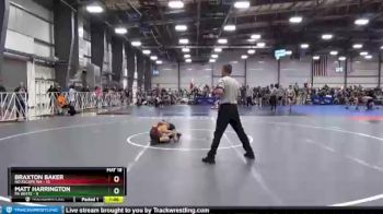 68 lbs Round 1 - Braxton Baker, No Escape WA vs Matt Harrington, PA White