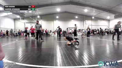 55 lbs Semifinal - Finn Morse, Sallisaw Takedown Club vs Harper Atkinson, Honey Badgers Wrestling Club