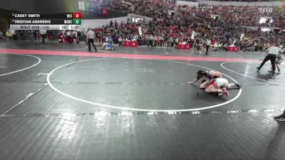 135 lbs Champ. Round 2 - Tristian Andrews, Monona Grove/McFarland Wrestling Club vs Casey Smith, Askren Wrestling Academy
