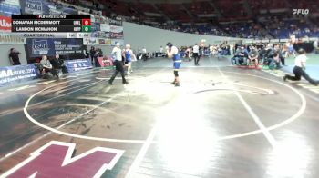2A/1A Boys 215 Quarterfinal - Landon McMahon, Heppner Boys vs Donavan McDermott, Oakland Boys