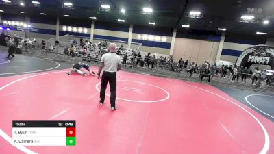 150 lbs Consi Of 16 #1 - Trey Byun, Team Thunder WC vs Alek Carrera, Silverback WC