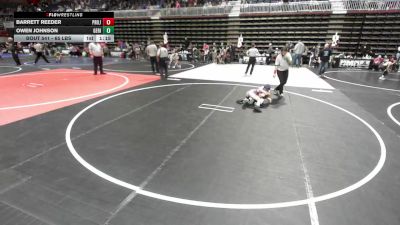 65 lbs Semifinal - Barrett Reeder, Project WC vs Owen Johnson, Gering WC