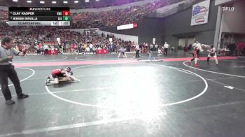 80 lbs Quarterfinal - Jensen Brulla, Grafton / AWA vs Clay Kasper, Kimberly Wrestling Club