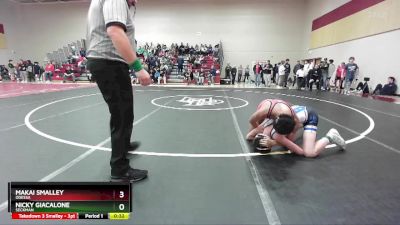 126 lbs Cons. Round 3 - Nicky Giacalone, SECKMAN vs Makai Smalley, ODESSA