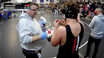 189 lbs Semifinal - Jacob Snyder, Indiana Area Hs vs Evan Krause, Moshannon Valley Hs